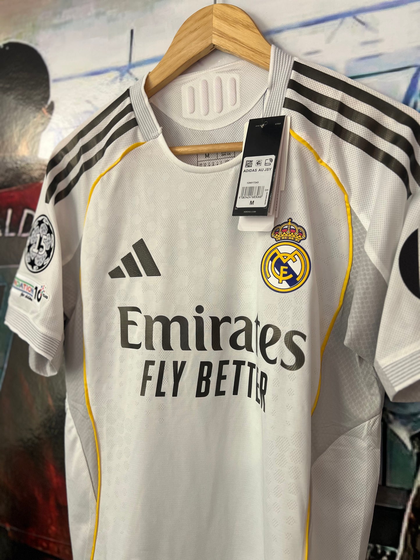 Real Madrid local +parches sin dorsal + dorsal