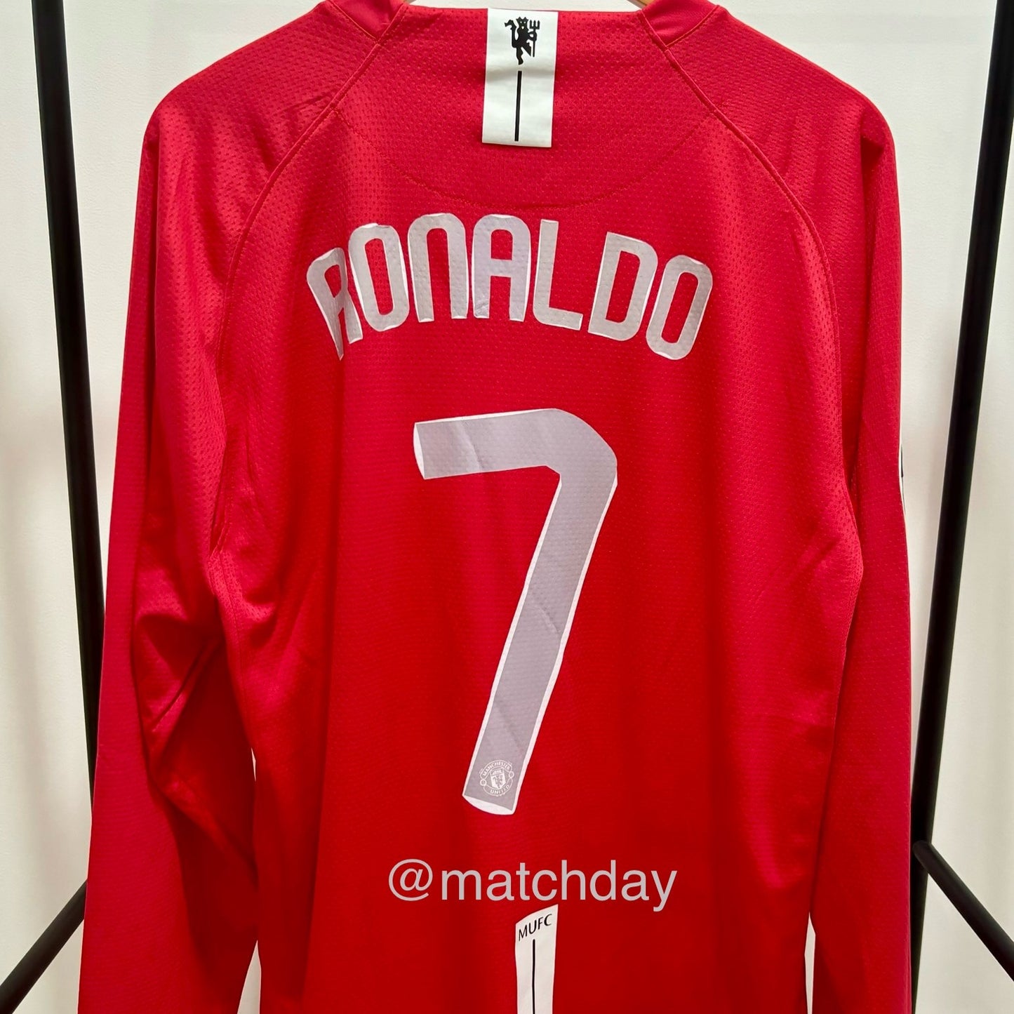 Manchester United Retro Manga Larga 07/08 / Dorsal CR7