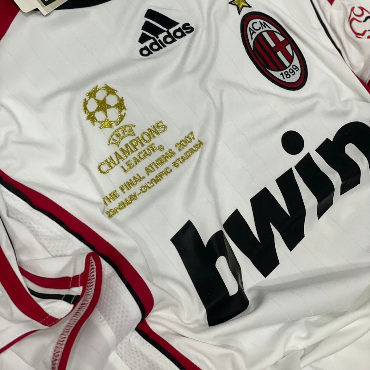 Milan Visitante Retro Final 2007 / Dorsal KAKA´