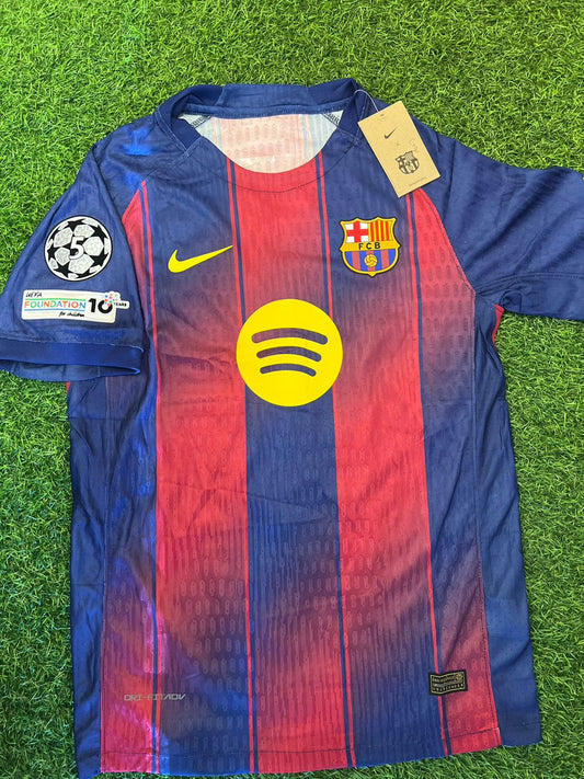 Jersey barcelona tipo player + dorsal + parches