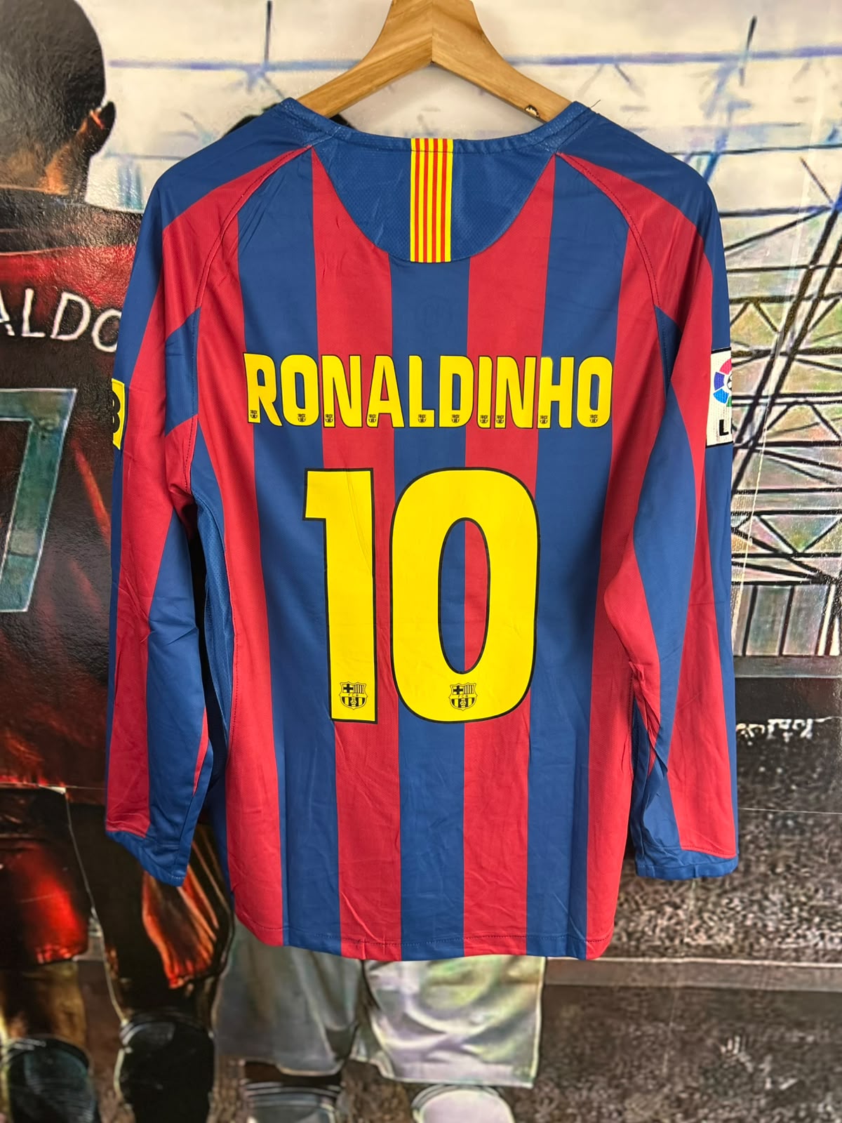Barcelona retro manga larga