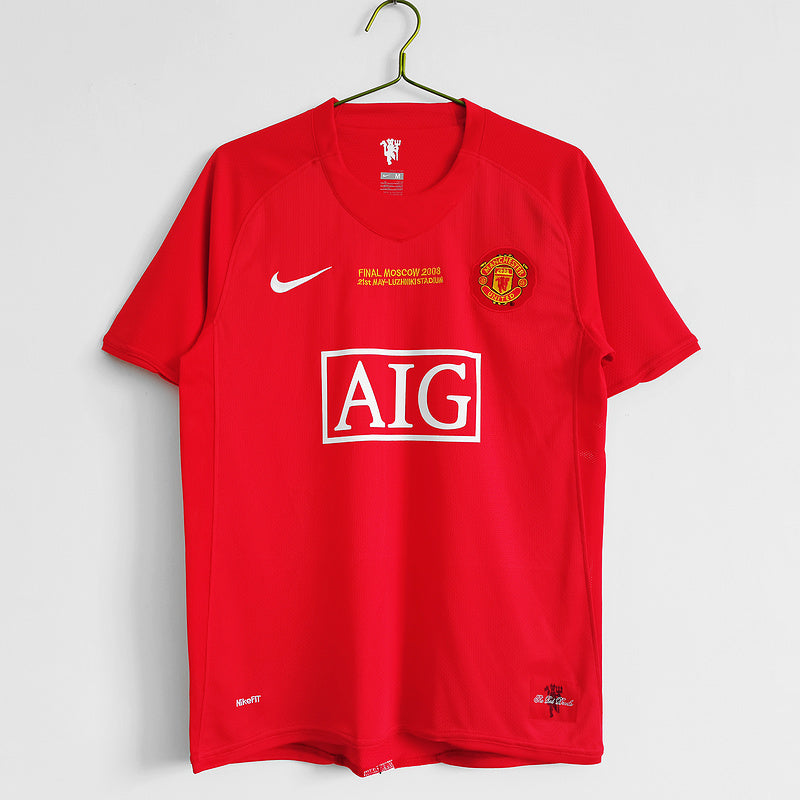 Manchester United Retro Manga Corta 07/08 / Dorsal CR7
