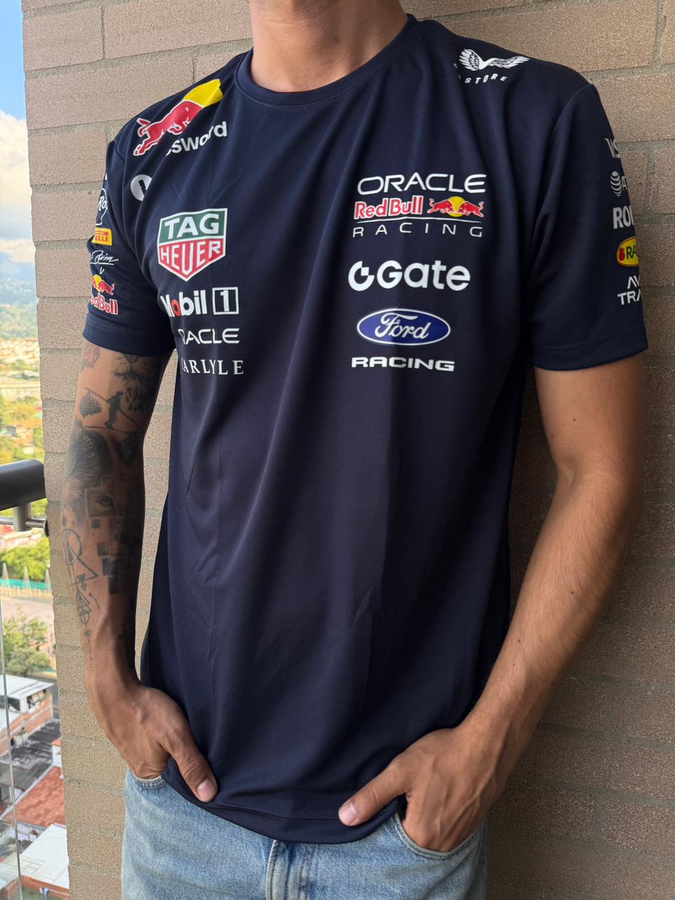 Camiseta red bull hombre