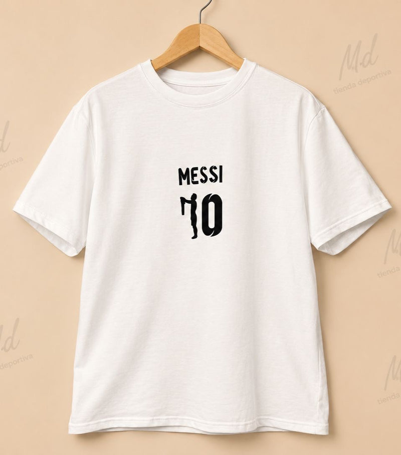 Camiseta Oversize Messi 10 – 100% Algodón