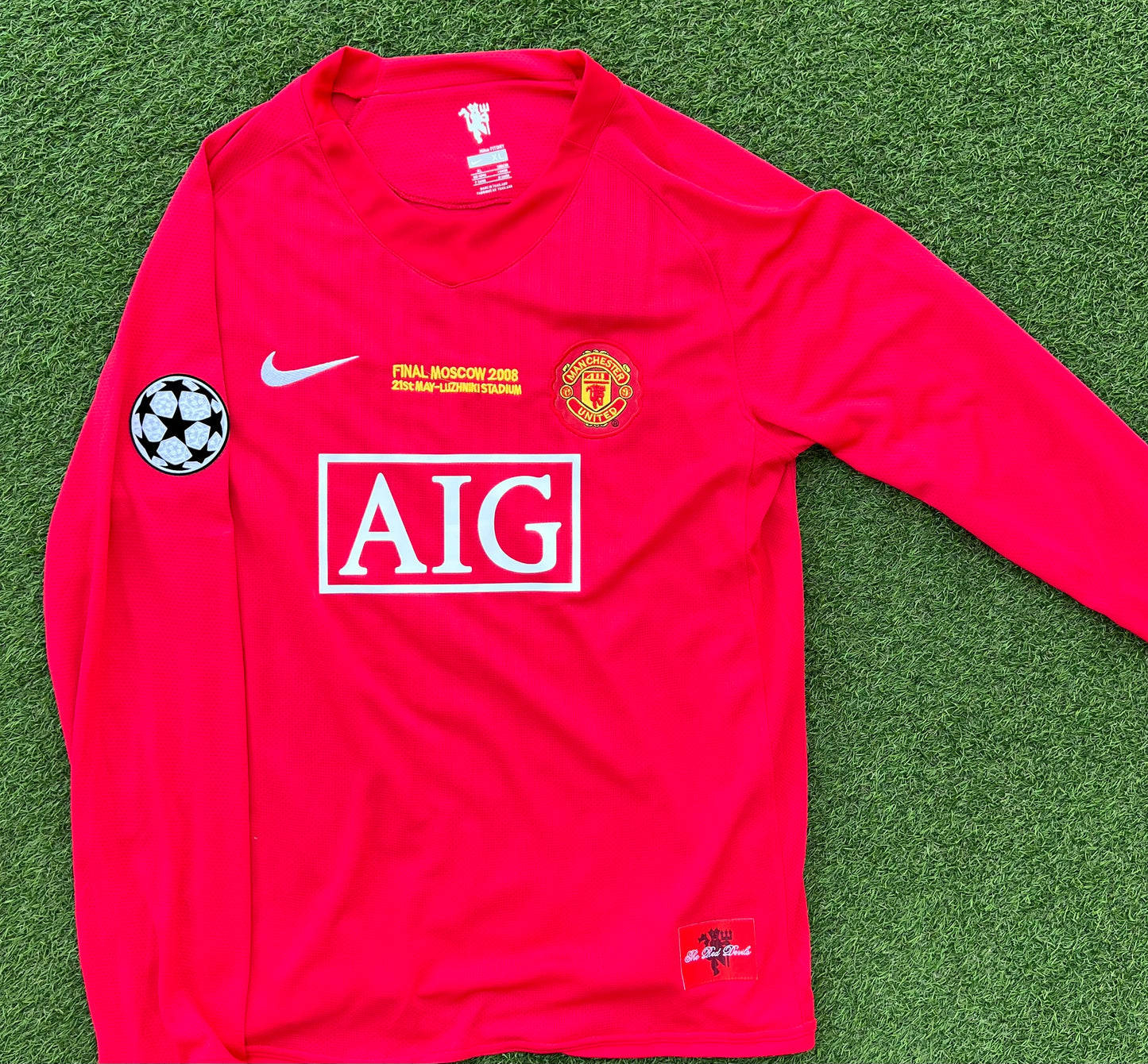 Manchester United Retro Manga Larga 07/08 / Dorsal CR7
