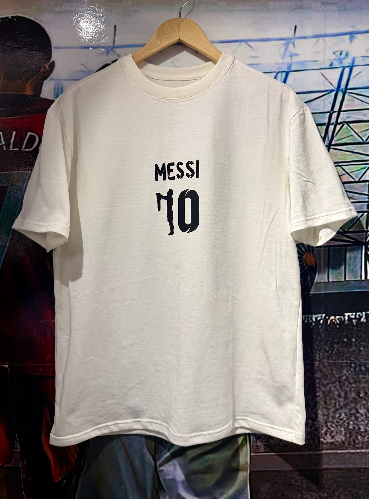Camiseta Oversize Messi 10 – 100% Algodón