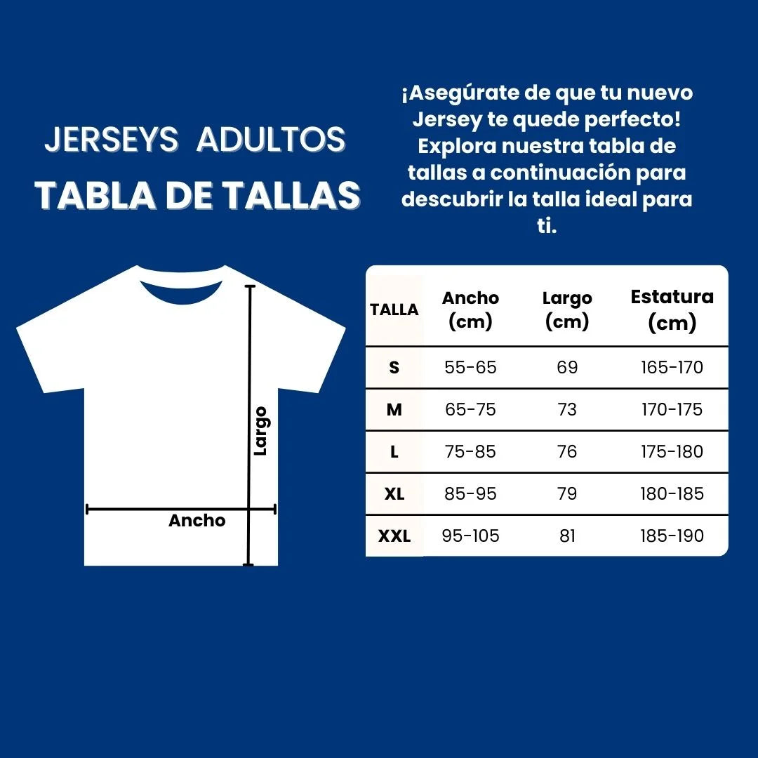 tabla de medidas adulto