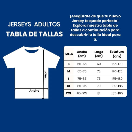 tabla de medidas adulto