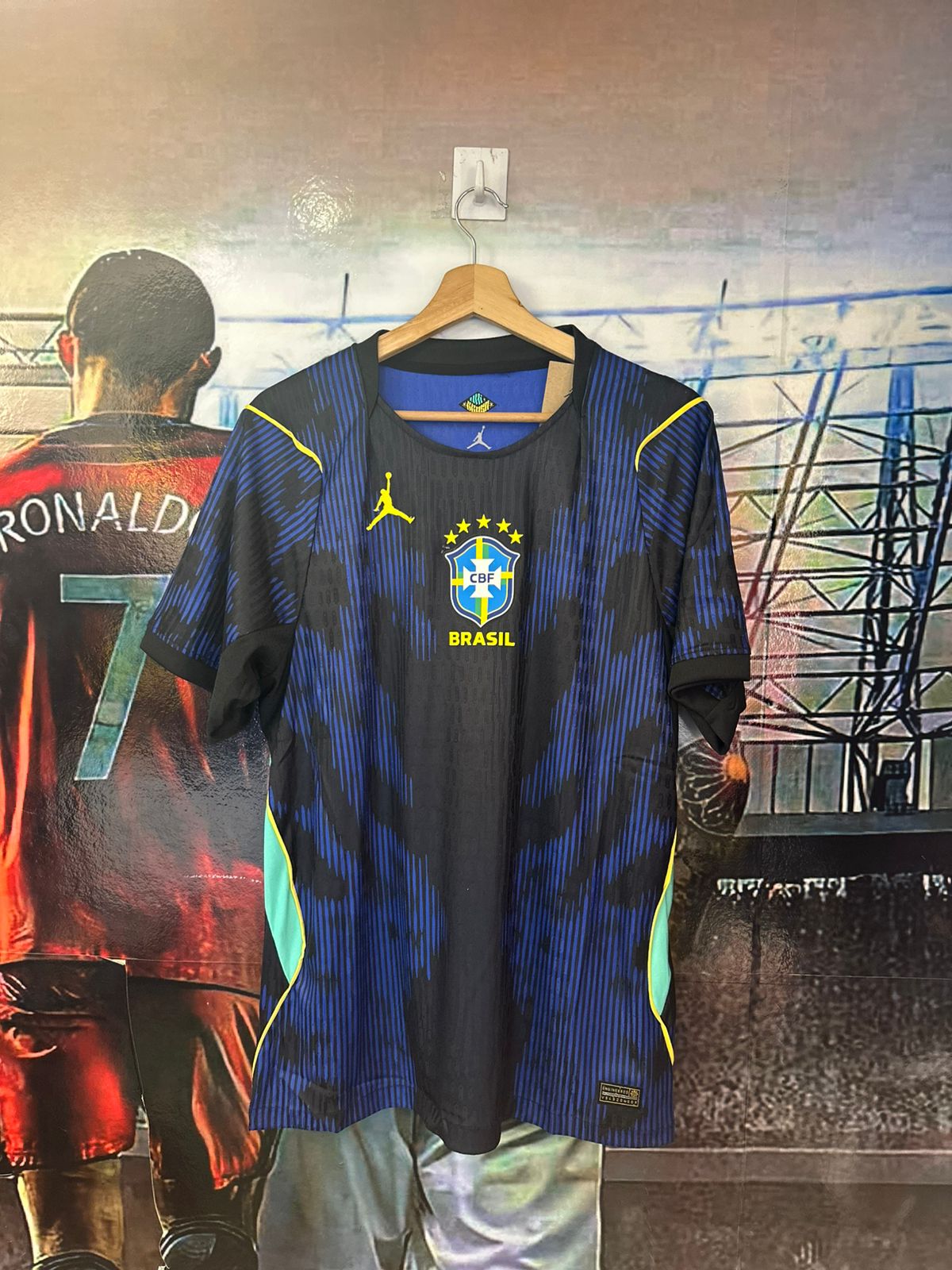 jersey tipo player Brasil visitante